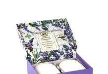 Scintillating Custom Soap Boxes for Promoting Scented Violet Bar